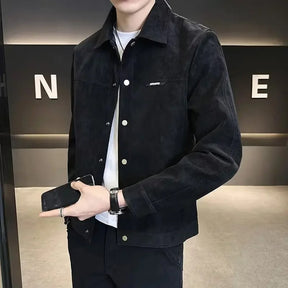Veste d'Extérieur Noir PU - Élégance et Durabilité pour Toutes les Occasions