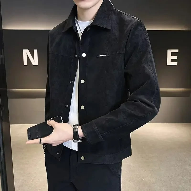 Veste d'Extérieur Noir PU - Élégance et Durabilité pour Toutes les Occasions