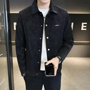 Veste d'Extérieur Noir PU - Élégance et Durabilité pour Toutes les Occasions