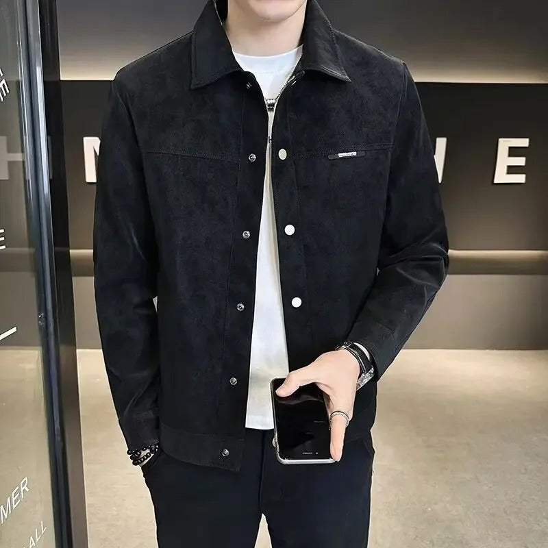 Veste d'Extérieur Noir PU - Élégance et Durabilité pour Toutes les Occasions