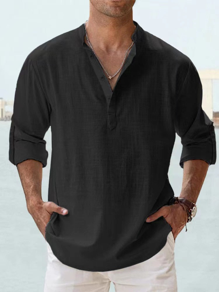 Chemise en Lin Détendue - Légère et Élégante pour Été