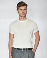 T-shirt Côtelé pour Hommes - Style Élégant et Confort Durable