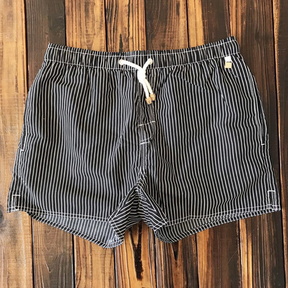 Shorts de Bain Rayés pour Hommes - Confort et Style avec Cordon Ajustable