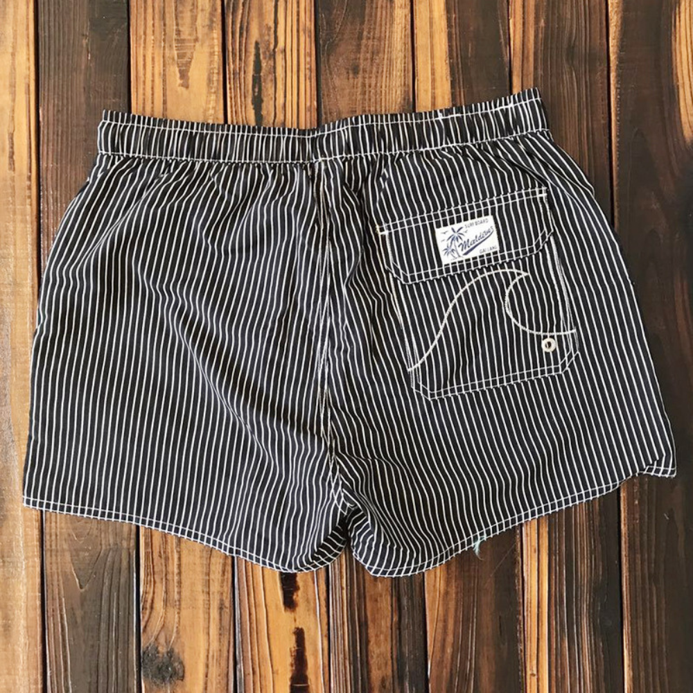 Shorts de Bain Rayés pour Hommes - Confort et Style avec Cordon Ajustable