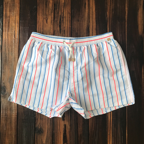Shorts de Bain Rayés pour Hommes - Confort et Style avec Cordon Ajustable