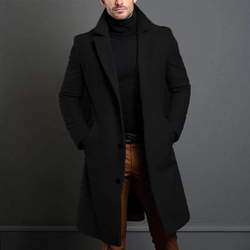 Manteau d'hiver en Laine pour Hommes - Élégance et Chaleur pour l'Hiver