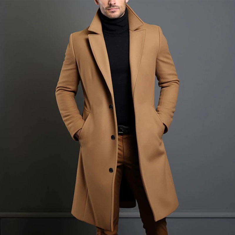 Manteau d'hiver en Laine pour Hommes - Élégance et Chaleur pour l'Hiver