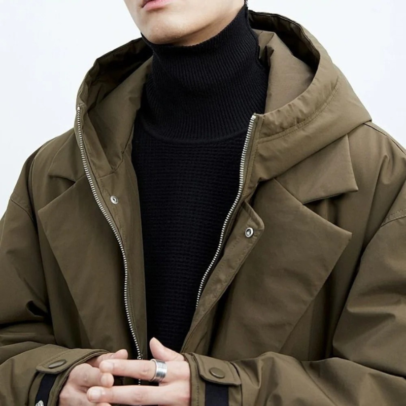 Manteau Puffer Imperméable pour Hommes - Design Élégant et Chaud en Conditions Froides