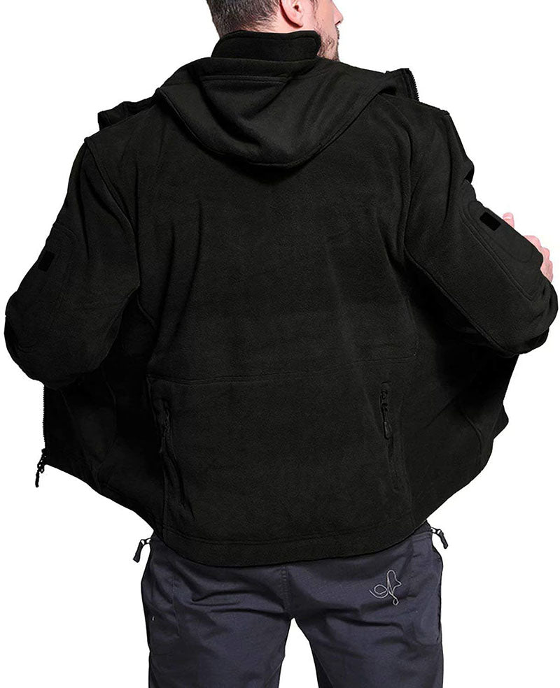 Veste en Polaire Coupe-Vent pour Hommes - Confort et Protection pour Temps Froid