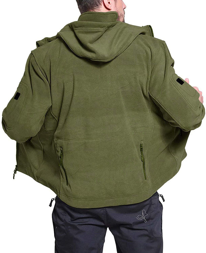 Veste en Polaire Coupe-Vent pour Hommes - Confort et Protection pour Temps Froid