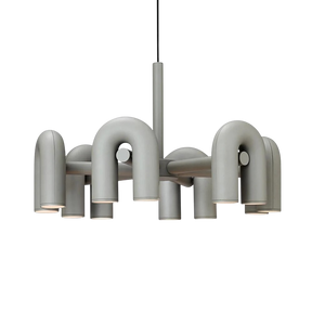 Lustre Bauhaus Moderne avec Éclairage LED - Design Géométrique et Ambiance Chaleureuse