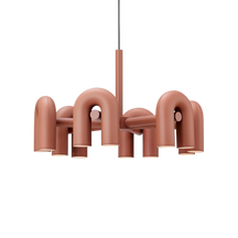 Lustre Bauhaus Moderne avec Éclairage LED - Design Géométrique et Ambiance Chaleureuse