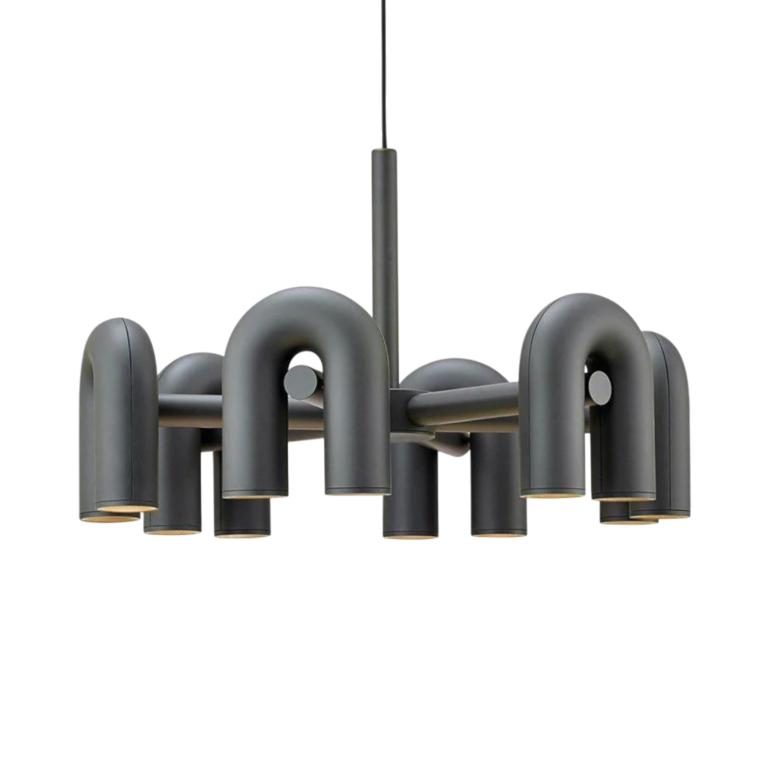 Lustre Bauhaus Moderne avec Éclairage LED - Design Géométrique et Ambiance Chaleureuse