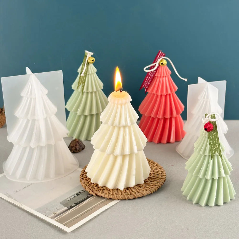 Moule à Bougie Sapin de Noël - Création DIY Originale et Personnalisée