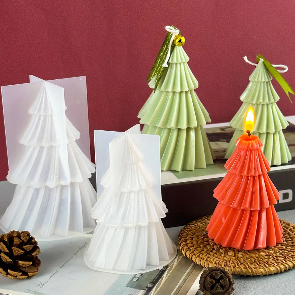 Moule à Bougie Sapin de Noël - Création DIY Originale et Personnalisée