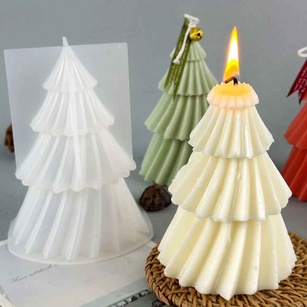 Moule à Bougie Sapin de Noël - Création DIY Originale et Personnalisée