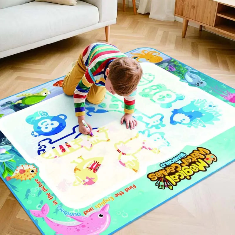 Tapis de Dessin Aquatique Extra Large - Amusement Créatif Sans Désordre