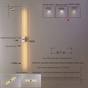 Applique Murale Ajustable Design - Éclairage Flexible et Économe en Énergie