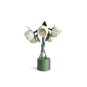 Lampe de Table Florale Sculpturale - Éclairage Élégant Inspiré par la Nature