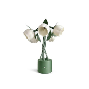 Lampe de Table Florale Sculpturale - Éclairage Élégant Inspiré par la Nature