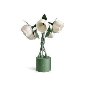 Lampe de Table Florale Sculpturale - Éclairage Élégant Inspiré par la Nature