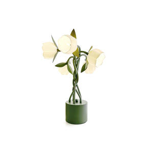 Lampe de Table Florale Sculpturale - Éclairage Élégant Inspiré par la Nature