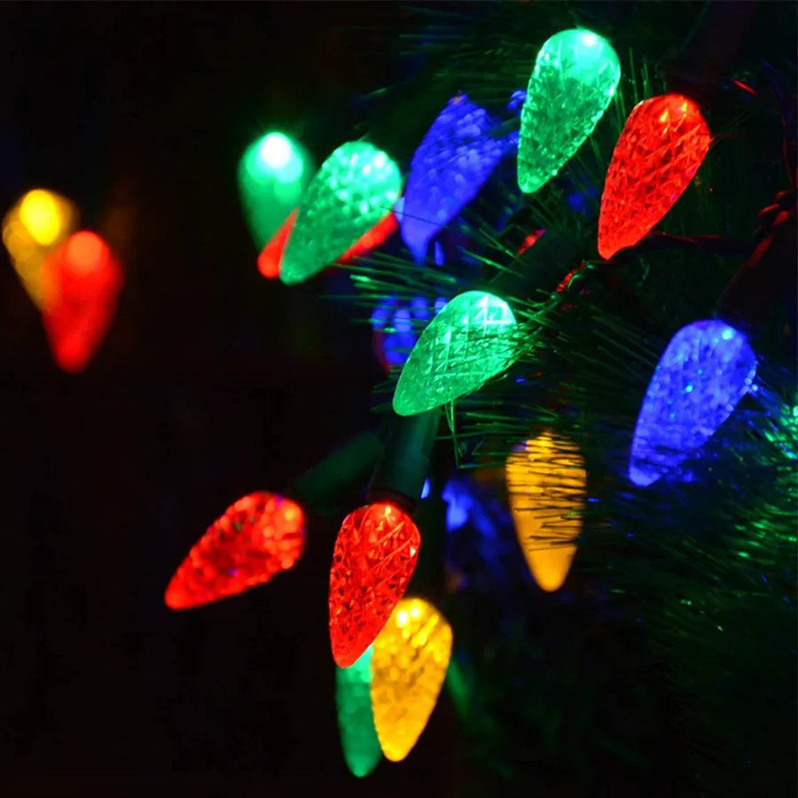 Guirlande de Noël LED Étanche - 8 Modes d'Éclairage Magiques