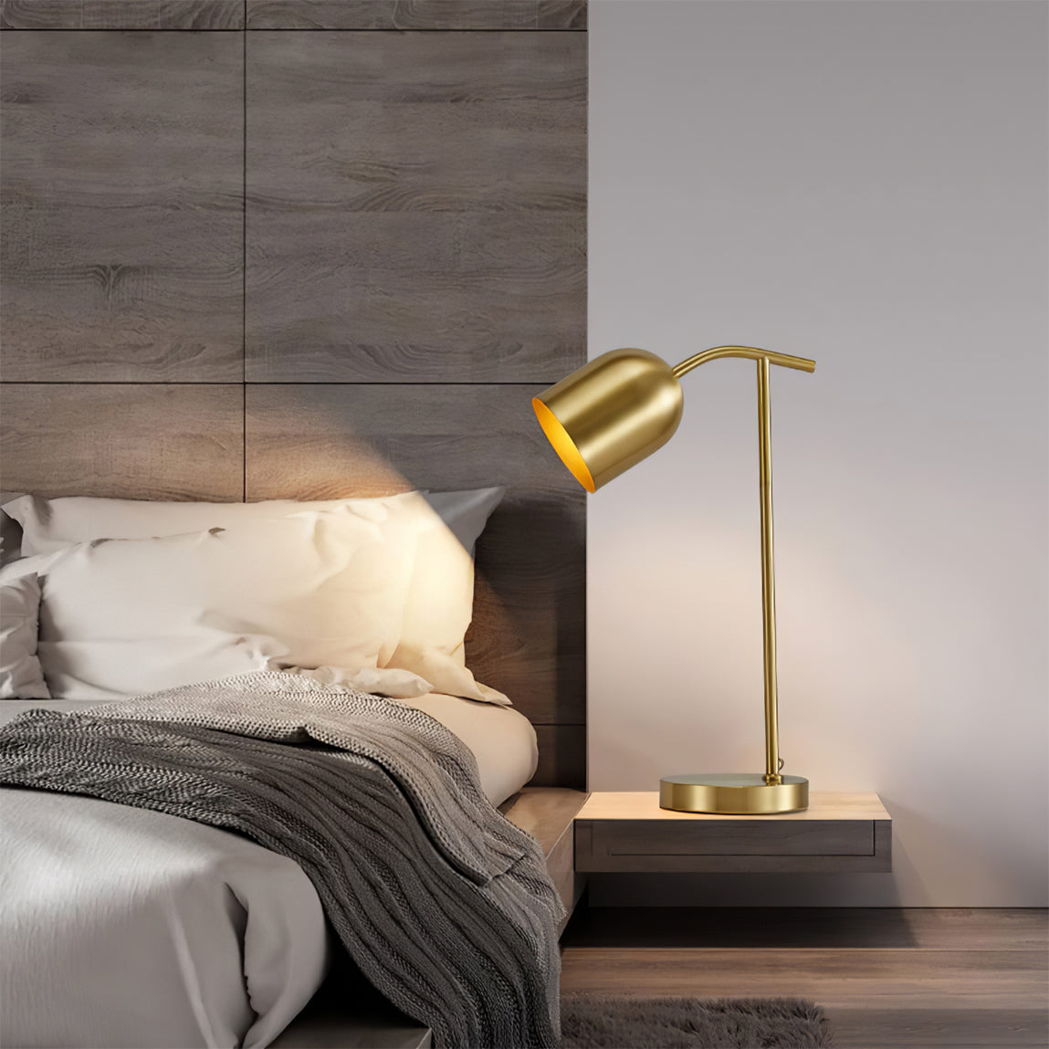 Lampe de Table en Laiton - Design Élégant et Pratique