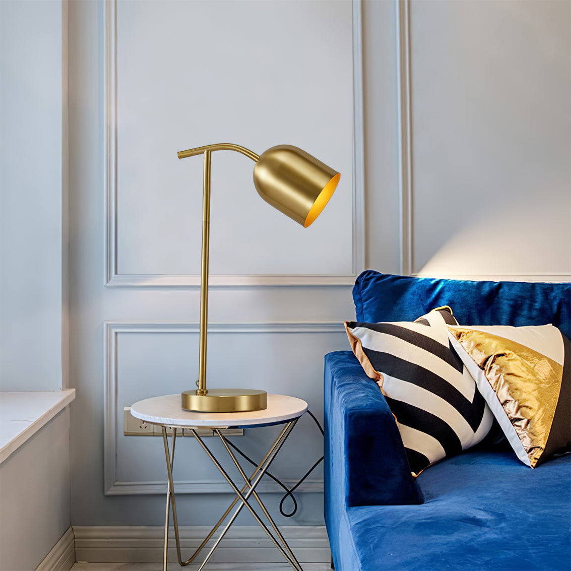Lampe de Table en Laiton - Design Élégant et Pratique