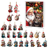 Ornements de Noël en Forme de Chat | Décorations Acryliques Durables et Amusantes