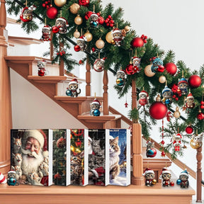 Ornements de Noël en Forme de Chat | Décorations Acryliques Durables et Amusantes
