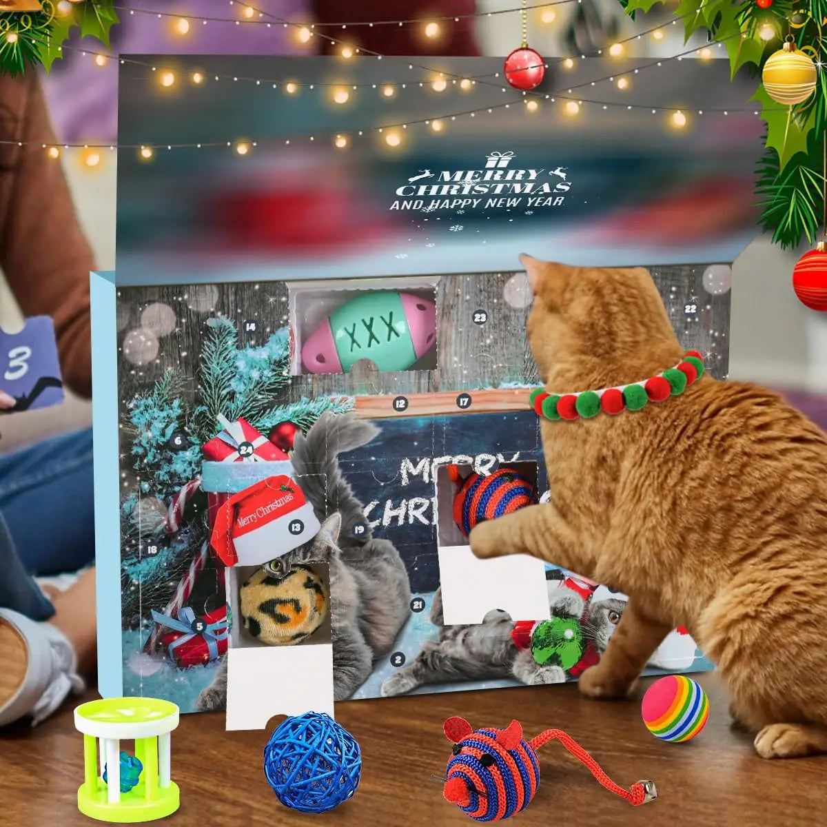 Calendrier de l'Avent pour Chats | Jouets Interactifs et Surprises Quotidiennes