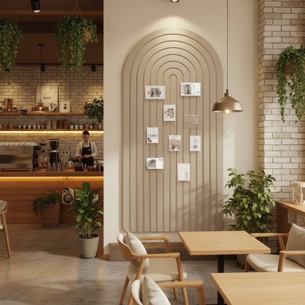Organisateur Mural en Feutre Courbé | Design Élégant et Pratique pour Espaces Créatifs