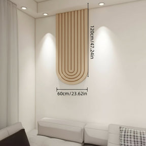 Organisateur Mural en Feutre Courbé | Design Élégant et Pratique pour Espaces Créatifs