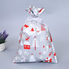 Sacs Cadeaux de Noël Réutilisables - Emballage Festif Rapide et Écologique