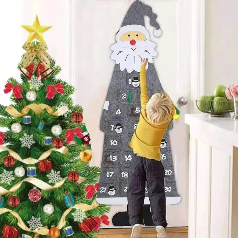 Calendrier de l'Avent Chat Mignon - 24 Surprises Festives en Feutre