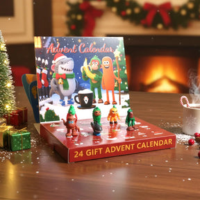 Calendrier de l'Avent pour Enfants - Figurines Amusantes et Surprises Magiques