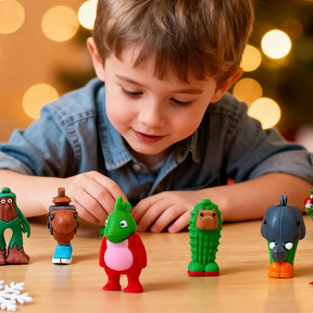 Calendrier de l'Avent pour Enfants - Figurines Amusantes et Surprises Magiques
