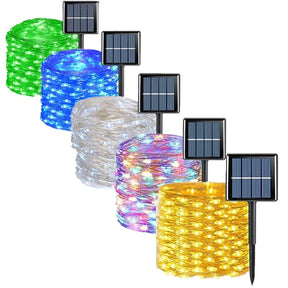 Guirlande LED Solaire Extérieure - Éclairage Écologique et Résistant aux Intempéries