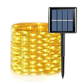 Guirlande LED Solaire Extérieure - Éclairage Écologique et Résistant aux Intempéries