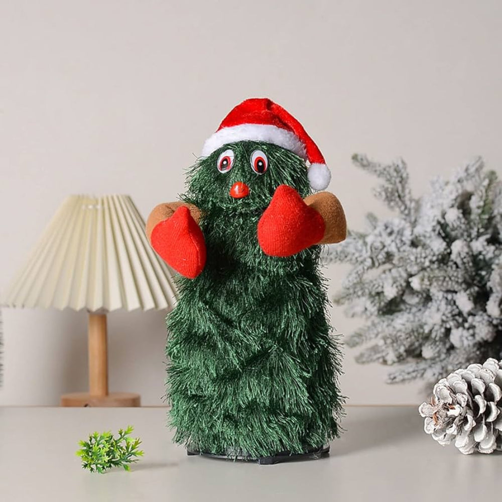 Arbre de Noël Animé Musical - Décoration Festive en Peluche Danseuse