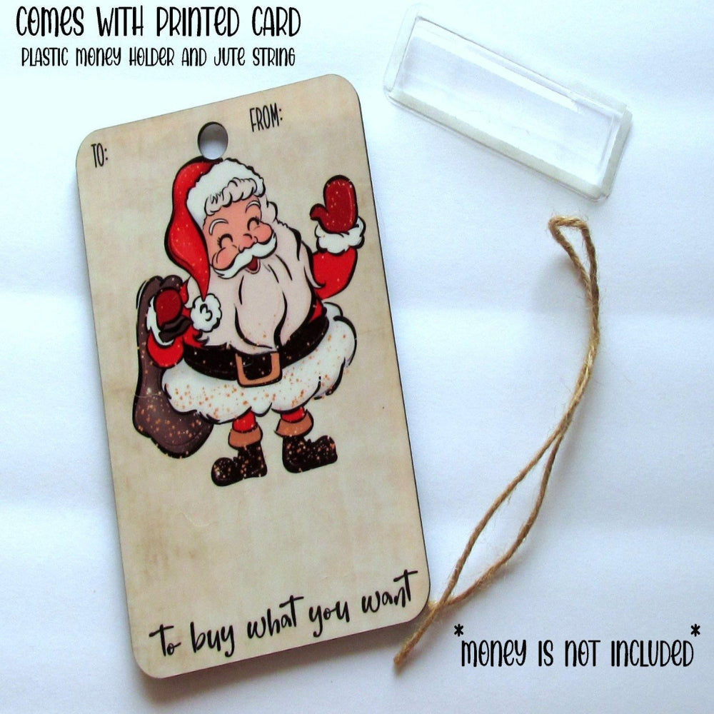 Porte-carte de Noël en Bois - Décoration Rustique pour Fêtes Magiques