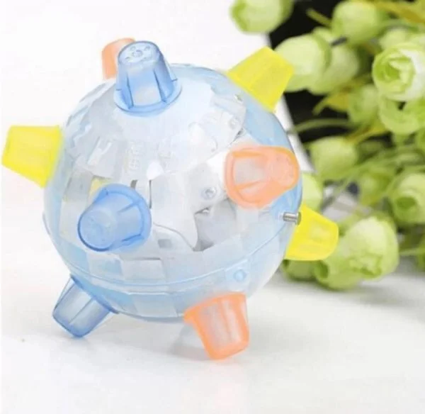 Balle Rebondissante LED pour Chien - Jouet Interactif et Sûr la Nuit