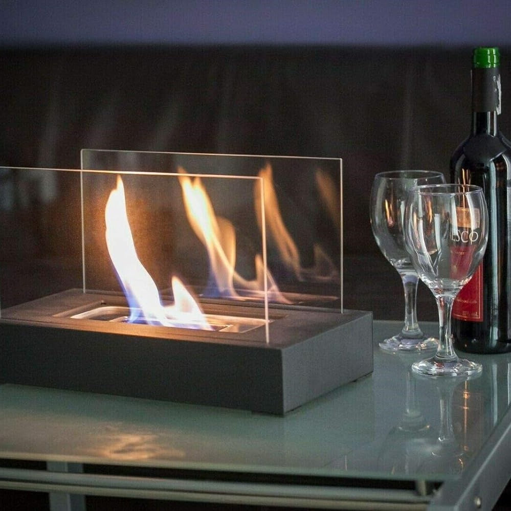 Foyer de Table Portable - Effet de Flamme Réaliste et Élégant