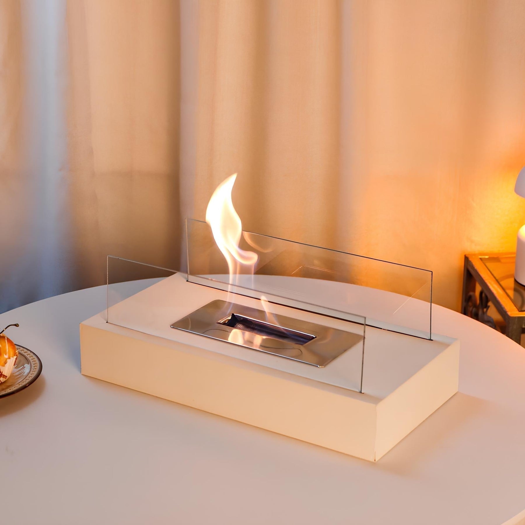 Foyer de Table Portable - Effet de Flamme Réaliste et Élégant