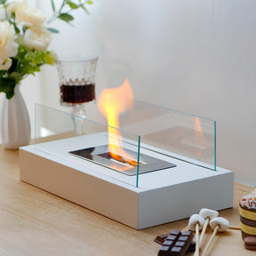 Foyer de Table Portable - Effet de Flamme Réaliste et Élégant