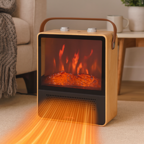 Chauffage Électrique avec Effet Flammes - Confort Douillet et Sécurité Intégrée