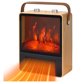 Chauffage Électrique avec Effet Flammes - Confort Douillet et Sécurité Intégrée
