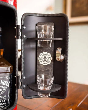 Bar Caché Élégant pour Boissons - Rangement Discret et Fonctionnel
