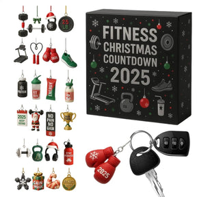 Calendrier de l'Avent Fitness | Décorations en Acrylique Joyeuses